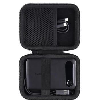 Imagem de khanka Capa Rígida De Substituição Para Carregador Portátil Anker Power Bank, 10.000 Mah, 10K, 22,5 W, Somente Capa. (Preto)