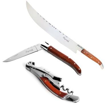Imagem de Kit Bar De Luxo Laguiole Com Saca-rolhas, Faca Dobrável E Sabre