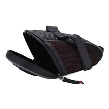 Imagem de Bicicleta Bike Bike Saddle Bacha à prova d'água Pacote de armazenamento de bancos traseiros de ciclismo de ciclismo de montanha com compartimentos de malha reflexivos para (Vermelho)