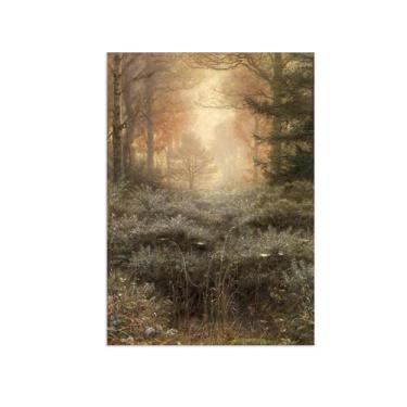 Imagem de John Millais Canvas Wall Art Pictures-Famous Art Prints-Bedroom Wall Art Painting-Reprodução em tela - Dew Drenched 90x125cm35x49inch Sem moldura