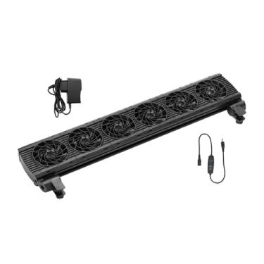 Imagem de Whtkoph Resfriador de Aquário, de Resfriamento para Resfriadores Hidropônicos, Ventilador de Resfriamento, Resfriador de água com ângulo Ajustável Par, 6