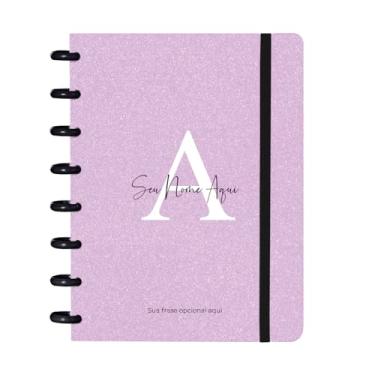 Imagem de Caderno de Discos Flex Inteligente Iscool Personalizado Pequeno Areia Sand Lilás