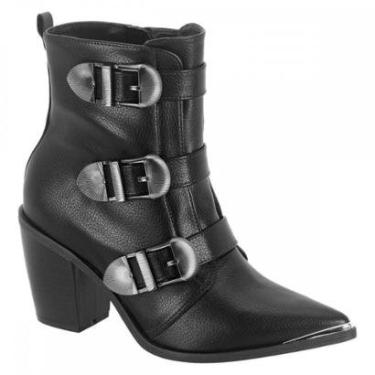 Imagem de Bota Vizzano 3070.114 Salto Grosso Fivelas Feminino-Feminino