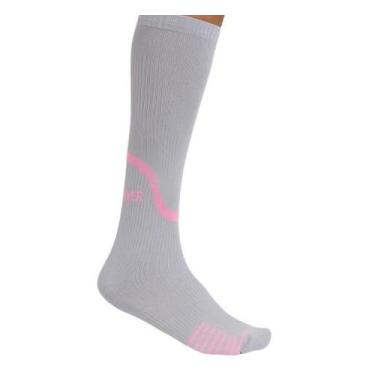 Imagem de Meia fitness compressão Selene esportiva corrida poliamida cano longo 