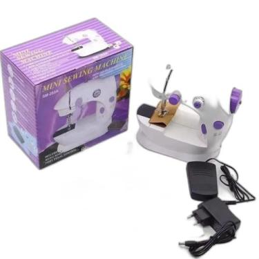 Imagem de Máquina De Costura Mini Elétrica Reta Com Pedal E Bivolt - Fss Varieda
