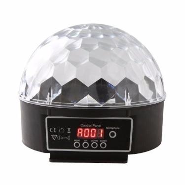 Imagem de Globo De Luz Para Festa Bola Maluca Magic Ball 6 Cores Usb E