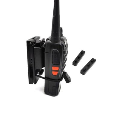 Imagem de Tangxi Coldre de Cinto de Rádio Universal, Suporte de Rádio Bidirecional Ajustável de 1,5 "a 2.25", Walkie Talkie Belts Clip Titular para Resgate de Bombeiros da Polícia