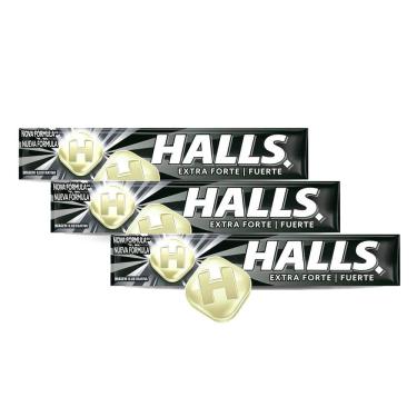 Imagem de Kit 3 Bala Halls Extra Forte 27,5g