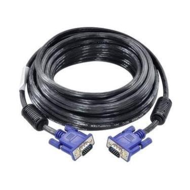 Imagem de Cabo VGA Exbom, Para Monitor LCD, PC, Projetor, Com Filtros, 10M
