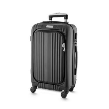 Imagem de Mala de Viagem Rígida com USB, 40L, 4 Rodas Giratórias 360°, Trava TSA, Azul Marinho