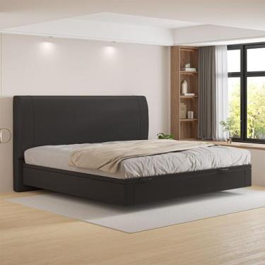 Imagem de Cama Baú Flutuante Space King Size material ecológico PU - Skybox - SK