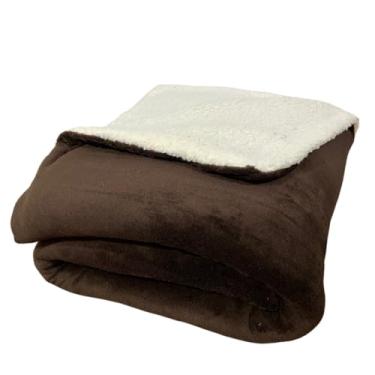 Imagem de Coberdrom Dupla Face | Sherpa & Manta Soft – Manta Quentinha Inverno(Marrom Sherpa Branca)