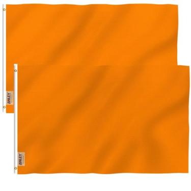 Imagem de Bandeira Anley Fly Breeze Laranja Sólida 90x150cm Poliéster