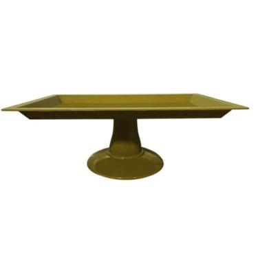 Imagem de Bandeja Retângula c/base - Mirandinha, Dourada