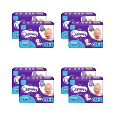 Imagem de Kit Fralda Cremer Jumbinho - Tam XXG - 128 fraldas/ Tiras - OFERTA