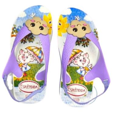 Imagem de Sandália Chinelo Bebê Feminino Menina Nuvem Confortável - Autêntica, L