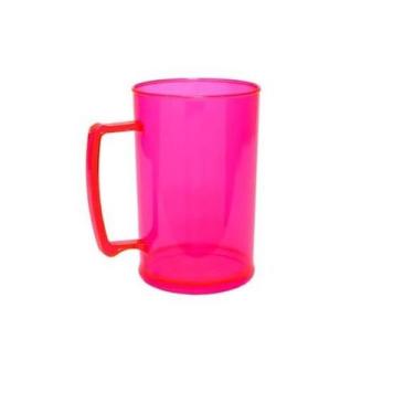 Imagem de Caneca Acrílica Rosa Transparente 300ml - 50 Unidades - Mor, Rosa, Pol