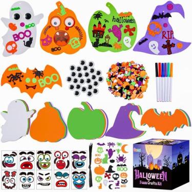 Imagem de Conjunto de adesivos de espuma Garma Halloween, 330 unidades, artesana