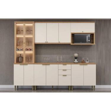 Imagem de Cozinha Modulada Completa Selene 5 Peças (2Aéreos+2Balcões+1Paneleiro)