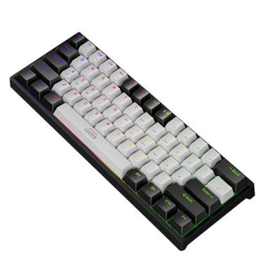 Imagem de Mini teclado compacto de 61 teclas retroiluminado RGB com interruptore
