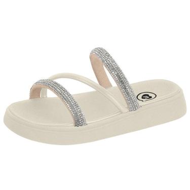 Imagem de Chinelo Infantil Menina Fácil Calce Tira Brilhante Molekinha