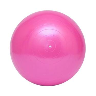 Imagem de Bola Rosa para Exercício Pilates Yoga Fisioterapia 75 cm Ginástica Alongamento Anti-Estouro Dasshaus