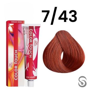 Imagem de Wella Color Touch Tonalizante 7/43 Louro Médio Avermelhado Dourado Vib