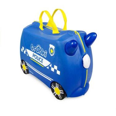 Imagem de Mala Infantil Com Rodinha Percy o Carro de Policia Trunki