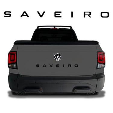 Imagem de Adesivo Tampa Traseira Para Saveiro 2024 Faixa Texturizada - SPORTINOX
