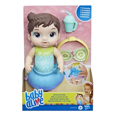 Imagem de Boneca Baby Alive Rainbow SPA Morena - Hasbro