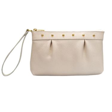 Imagem de Bolsa Clutch Festa Casamento Carteira de Mão Porta Celular em Couro