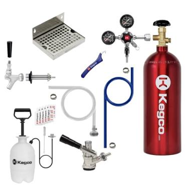 Imagem de Kit de conversão Kegerator Ultimate Door Mount com kit de limpeza sem enxágue - Tanque de 2,3 kg