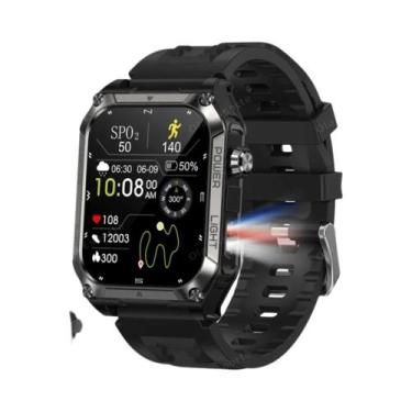 Imagem de Relógio Inteligente Militar Com GPS Integrado, Lanterna LED, Estrobosc