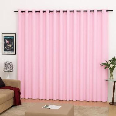 Imagem de Cortina Roma Para Janela 3,00m X 2,50m - Lenharo Enxovais, Rosa