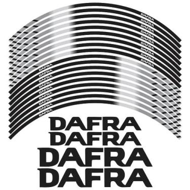 Imagem de Friso Adesivo Refletivo Dafra - Alta Durabilidade e Proteção - Cromo S