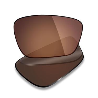 Imagem de Mryok Lentes de reposição UV400 para óculos Oakley Crosslink Sweep OX8031 de 55 mm, HD Polarized, proteção UV, resistente a impactos e ajuste perfeito - marrom bronze