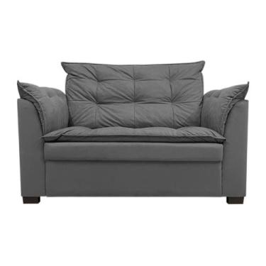 Imagem de Sofá Dandara 2 Lugares Suede Compacto Estofado Confortável Suede Diver