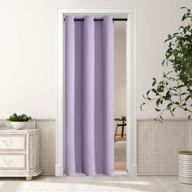 Imagem de Cortina MYSKY HOME Lilac Closet para entrada 86x203cm Blackout