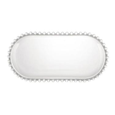 Imagem de Travessa Oval De Cristal Ecológico Pearl Wolff 30cm