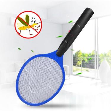 Imagem de Raquete Mata Pernilongos Mosquitos Com Proteção Infantil