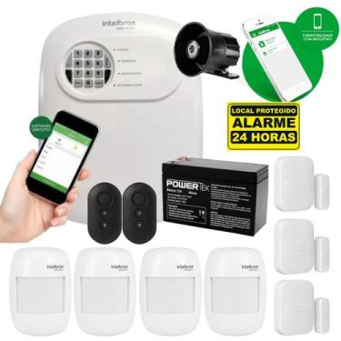 Imagem de Kit Alarme Intelbras Anm 24 4 Sensor Presença 3 Abertura S/f