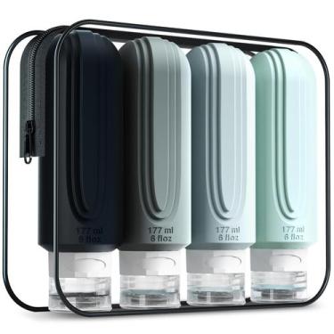 Imagem de Garrafas de viagem Mrsdry 180 ml para produtos de higiene pessoal com 