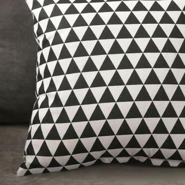 Imagem de Zerodis Fronha de Linho Com Zíper, Capa Têxtil para Casa Quente para Uso Diário Conjunto de Roupa de Cama (45x45)