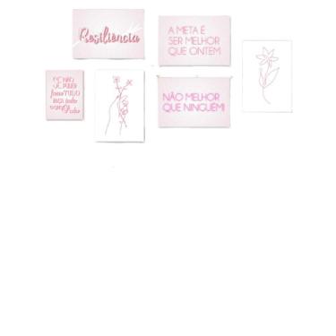 Imagem de Quadros Placas Mdf 6mm Sala Moderna Frosa Quarto 5 Un 29x20