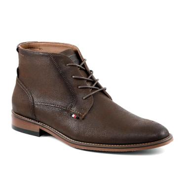 Imagem de Tommy Hilfiger Bota masculina Bage Chukka, Marrom escuro, 38