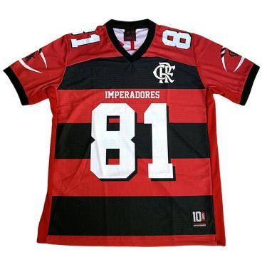 Imagem de Camiseta Flamengo Imperadores - Vermelho/Preto-Unissex
