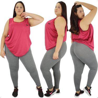 Imagem de Regata Feminina Fit Plus Size Fitness Academia-Feminino
