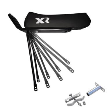 Imagem de Banco Mobilete Tipo Caloi Xr + Bagageiro Rabetão + Descanso Lateral Pezinho Para Bike Bicicleta