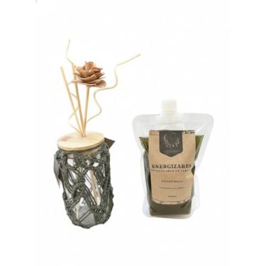 Imagem de Aromatizador de varetas em macramê 500ml com extrato botânico de arruda