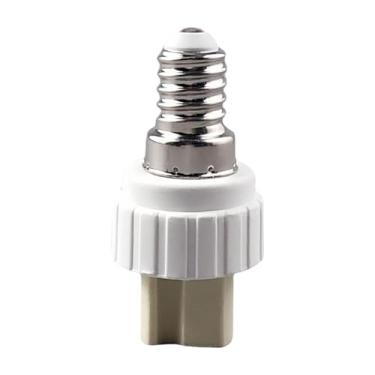 Imagem de Generic Adaptador de base para lâmpada LED leve e premium, fácil de instalar, E14 a G9